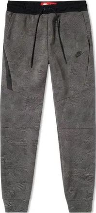 Nike TECH FLEECE ALLOVER PRINT PANTS CARBON HEATHER BLACK 836416-010