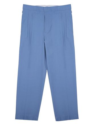Be Able Straight-Leg Azure Trousers with Tailored Silhouette and Pleats