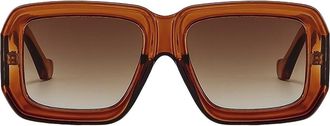 Fifth and Ninth Brooke 52mm Polarized Square Sunglasses in Brown /Brown at Nordstrom