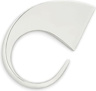 Courr&egrave;ges One ring - women - Brass - M - Silver
