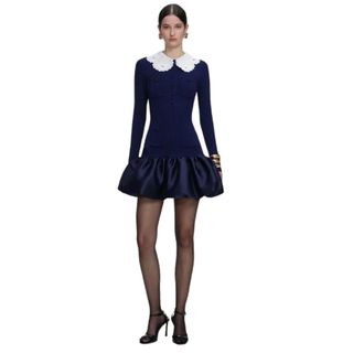 Self Portrait Mujer, Vestidos, Azul, Talla: S