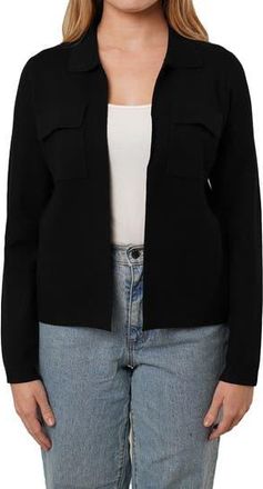 Cyrus Open Front Knit Cardigan in Black at Nordstrom Rack, Size X-Large