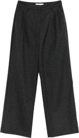 Dunst Grey Pleated Trouser