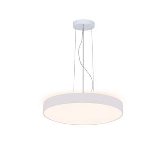 Trade Shop Trade Shop Traesio - Trade Shop - Cerchio 80 Cm Led 95 W Lampada Up Sospension 2 Light Temperatures - Blanco