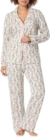 Bedhead Pajamas Stretch Cotton Jersey Pajamas in Bunny Blooms at Nordstrom, Size X-Small