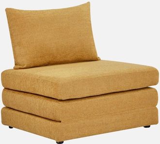 Sweeek Sweeek - Poltrona letto matrimoniale in tessuto chenille, 1 posto