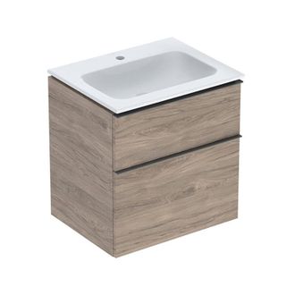 Keramag Keramag - Geberit Icon Set Mueble Lavabo Con Mueble Bajo Lavabo, 2 Cajones