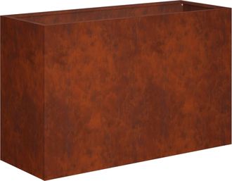 vidaXL Macetero De Jard&iacute;n Oxidado 80 X 30 X 40 Cm Acero Oxidado Vidaxl