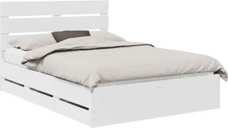 vidaXL Estructura De Cama Con Caj&oacute;n 140 X 190 Cm Madera Ingenieril Vidaxl