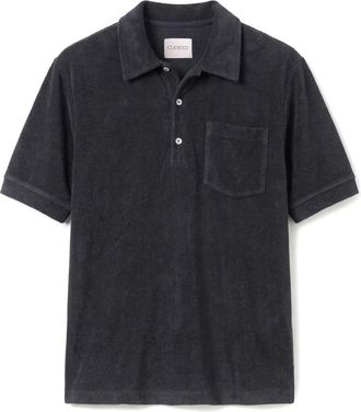 Closed Closed, Polo Shirts, male, Gray, Size: XL Terry Polo Shirt