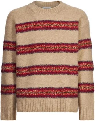 Dries Van Noten Sweatshirt Dries Van Noten - Heren - Ronde hals truien - Beige - L - Truien & Vesten