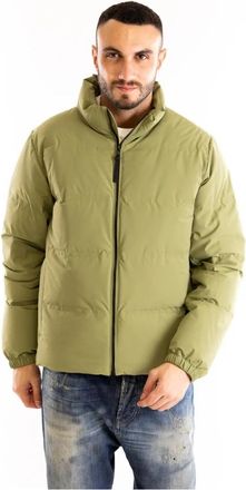 People of Shibuya Korte Gewatteerde Puffer Jas - Heren - Winterjassen - Groen - L - Nylon - Jassen