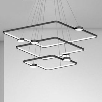 Trade Shop Trade Shop - Led 112w 3 Quadrati Con Telecomando Design Modernero 71248