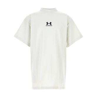 Balenciaga T-Shirts, male, White, Size: M Oversized T-Shirt