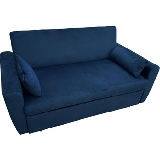 Happy Garden Matt Sof&aacute; Cama De 2 Plazas De Terciopelo Azul