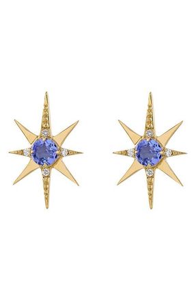 Eden Presley Tanzanite & Diamond Large Starburst Stud Earrings at Nordstrom