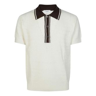 Paolo Pecora Knitted Polo Shirt - male - Paolo Pecora - Round-neck Knitwear - White - XL - Knitwear