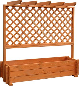 Promadino Spalier Pergola mit Pflanzkasten, BxTxH: 140x65x140 cm