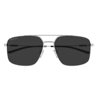 Gucci Sunglasses Gg2096 Sa 001 Silver/Dark Grey Men