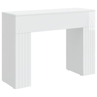 vidaXL Mesa De Centro Blanco Brillante 102 X 35 X 75 Cm Vidaxl