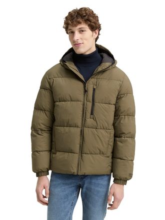 Tom Tailor Denim Steppjacke TOM TAILOR DENIM, Herren, Gr. XXL, gr&uuml;n (jungle soil gr&uuml;n), Web, Obermaterial: 100% Polyester. Futter: 100% Polyester, Strukturmuster, unif