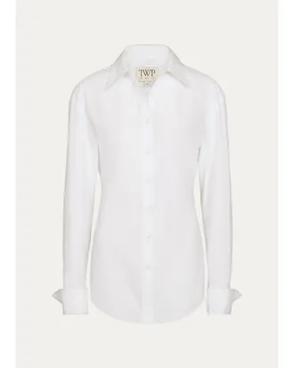 TWP The Night We Met Belted Button-Front Shirt
