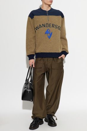 J.W.Anderson Sweatshirt With Logo, Mens, Brown