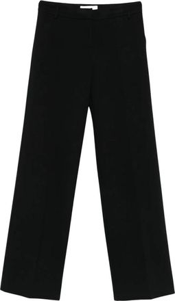 Ermanno Scervino Wide Leg Tailored Broeken - Dames - Wijde Broeken - Zwart - XL - Leer - Broeken