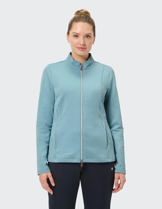 Joy Sweatjacke JOY SPORTSWEAR DORIT, Damen, Gr. 50, reef water, Obermaterial: 70% Baumwolle, 25% Polyester, 5% Elasthan, normal, Sweatjacken Sweatjacke