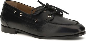 Bally Womens Plume Loafers Black Calf Leather Bos Taurus