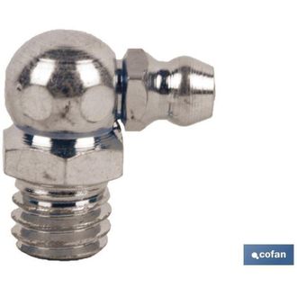 cofan Pack 100 Unidades Engrasador Curvo 6/75 Met&aacute;lico