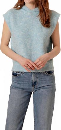 Elan Heidi Hooded Sweater In Blue