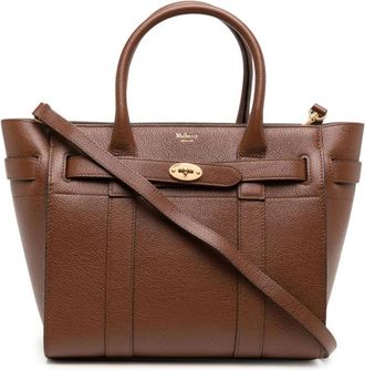 Mulberry Small Zipped Bayswater Tote Bag - Dames - Shoppers - Bruin - ONE Size - Tassen