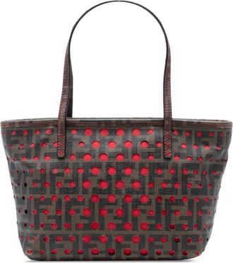 Fendi Pre-owned Tote Bags, female, Brown, Size: ONE SIZE Pre-owned Perforated Tote Bag