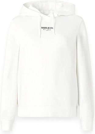 Tommy Jeans Hoodies, female, White, Size: 2XS Felpa