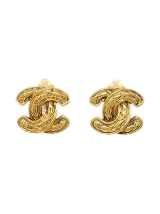 Chanel 1990-2000s oorclips met CC-logo - Goud