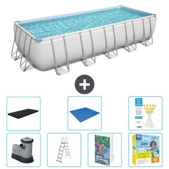 Bestway Piscina Bestway Power Steel Rectangular - 640x274x132 Cm - 8-piezas S546