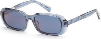 Swarovski Womens 53mm Blue Sunglasses