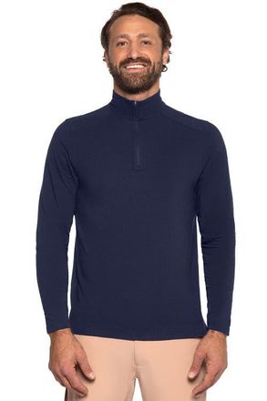 Coolibar Mens Quarter-Zip - UPF 50+ Sun Protection - Sonora in Navy at Nordstrom, Size X-Large