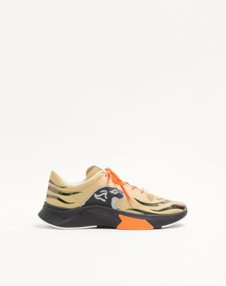 Valentino Garavani Panther Blaze Low-Top Trainer in Ripstop Fabric
