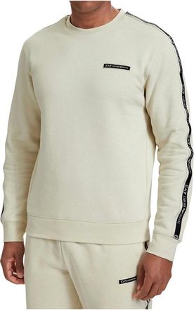 Emporio Armani Felpa Logo Series - - Sweatshirts & Hoodies - Uomo - Beige - M