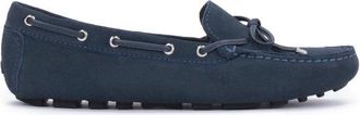 Kazar Blauwe Mocassins met Elastische Zool - Dames - Bootschoenen - Blauw - 37 EU - Schoenen
