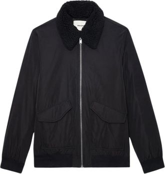 Zadig&Voltaire Bomber Mate in nylon - - Jackets - Uomo - Nero - 2XL