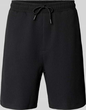 Review Shorts in Plissee-Optik mit elastischem Bund in Black, Gr&ouml;&szlig;e XXL