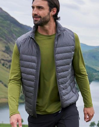 Mountain Warehouse Mens Mountain Warehouse Mens Featherweight II Gilet - Grey - Size: 40/Regular