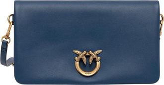 Pinko Click Soft Horizontal Mini Vitello - - Bags - Donna - Blu - ONE SIZE