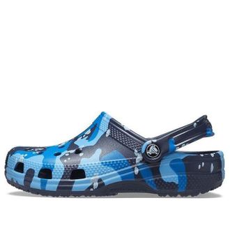 Crocs Classic Printed Camo Clogs Blue Navy 206454-4HQ