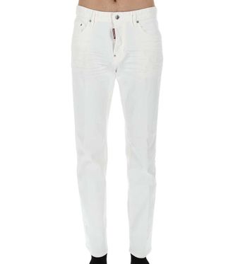 Dsquared2 White Mid Rise Jeans