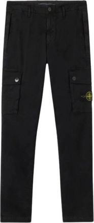 Stone Island Cargo Broek - Heren - Slim Fit Broeken - Zwart - W31 - Katoen - Broeken