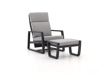 Manifesto Furniture Manifesto Rubbiano loungestoel met voetenbank 2-delig